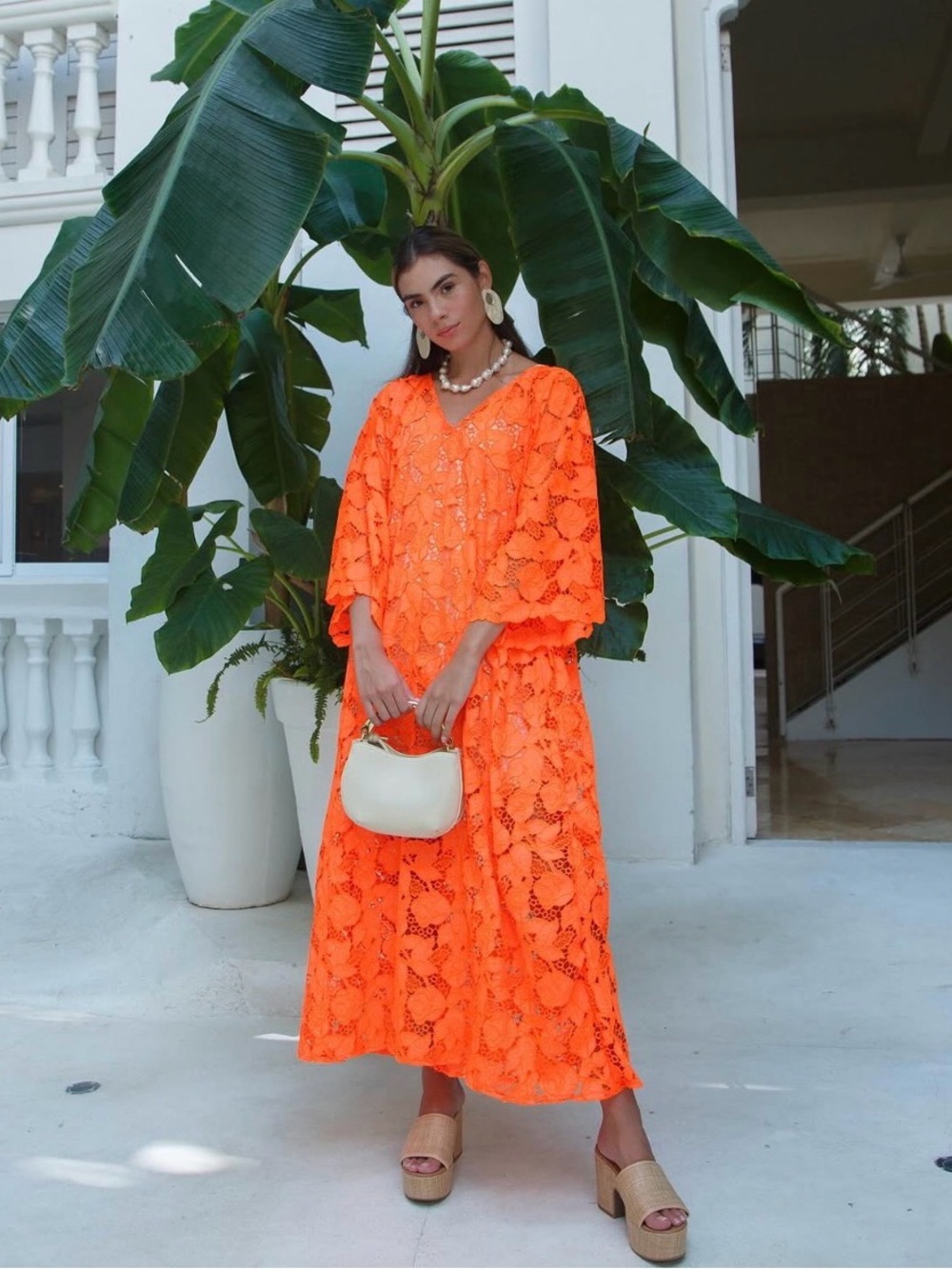 Tela Luxury Mercantile orange caftan